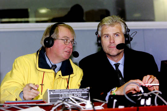 Lasse Kinch och Glenn Hysen, sportkommentator