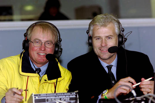 Lasse Kinch och Glenn Hysen, sportkommentator