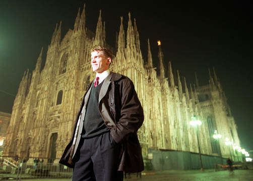 Jesper Blomqvist framför domen i Milano