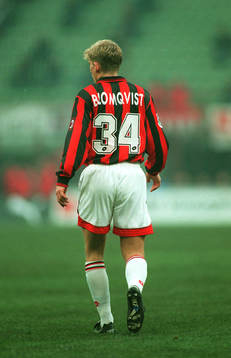 Fotboll Jesper Blomqvist AC Milan