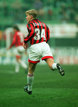 Fotboll Jesper Blomqvist i AC Milan