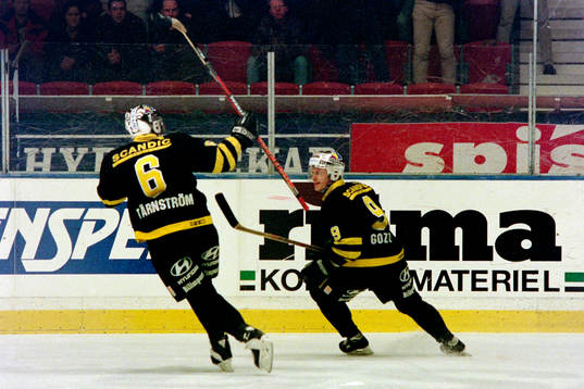 Dick Tärnström och Anders Gozzi, AIK jublar