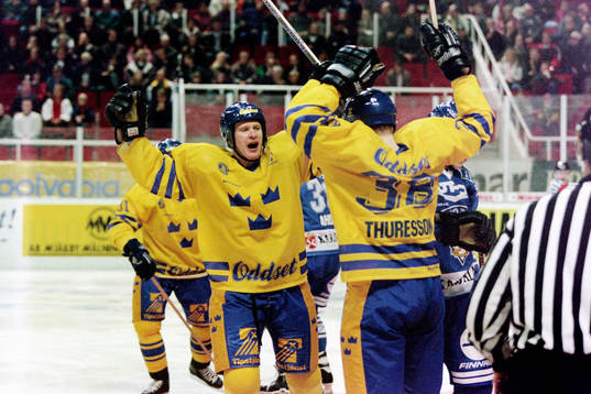 Niklas Sundblad och Marcus Thuresson, Sverige jublar