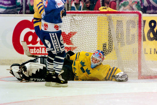 Johan Hedberg, målvakt i Sverige