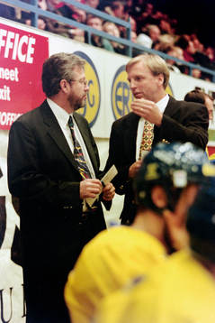 Kent Forsberg, förbundskapten, Sverige och Tommy Tomth