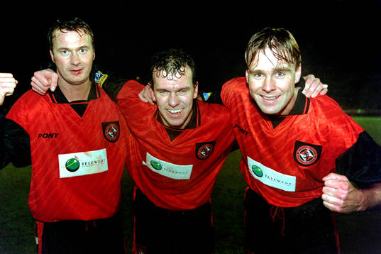 Lars Zetterlund, Kjell Olofsson och Jonas Wirmola, Dundee