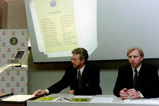 Kent Forsberg, förbundskapten och Tommy Tomth ass.