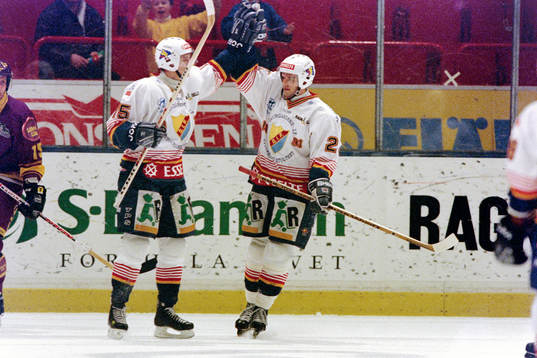 Mikael Håkansson och Fredrik Lindquist, Djurgården jublar