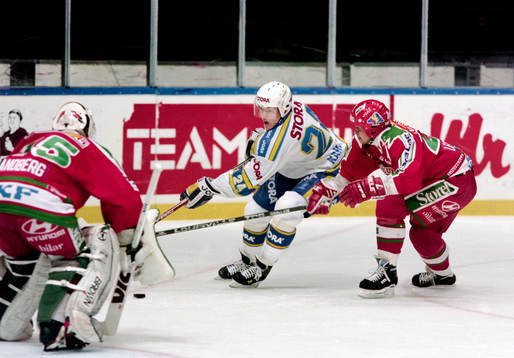Andreas Karlsson, Leksand med frölundas Stefan Larsson i