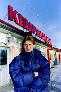 Magnus Swärdh utanför Kempehallen