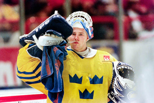 Johan Hedberg, målvakt i Sverige