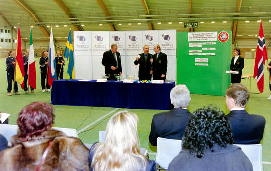 Lennart Johansson, Frantisek Chvalovsky och Thomas Kurth,