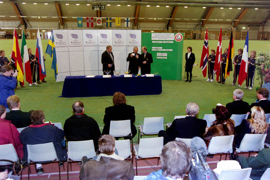 Lennart Johansson, Frantisek Chvalovsky och Thomas Kurth,