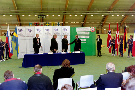 Lennart Johansson, Frantisek Chvalovsky och Thomas Kurth,
