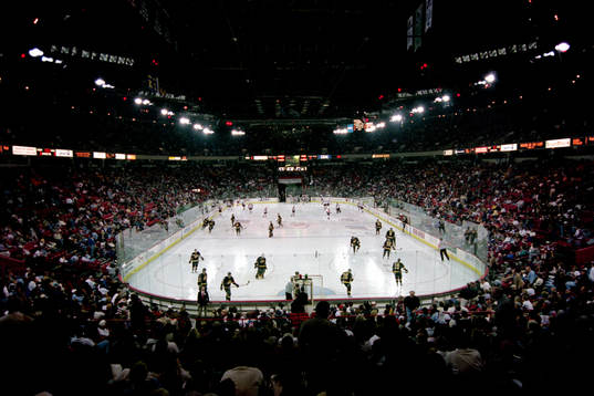 Översikt McNichols Sports Arena i Denver