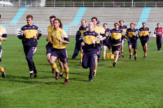 Gary Sundgren, Henrik Larsson och Jörgen Pettersson i