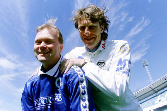 Mats Karlsson, tränare, Åtvidaberg och Håkan Ericson,