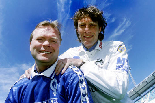Mats Karlsson, tränare, Åtvidaberg och Håkan Ericson,