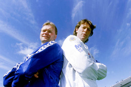 Mats Karlsson, tränare, Åtvidaberg och Håkan Ericson,