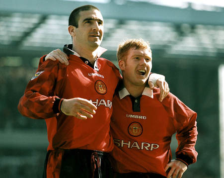 Eric Cantona och Paul Scholes, Manchester U (Manchester