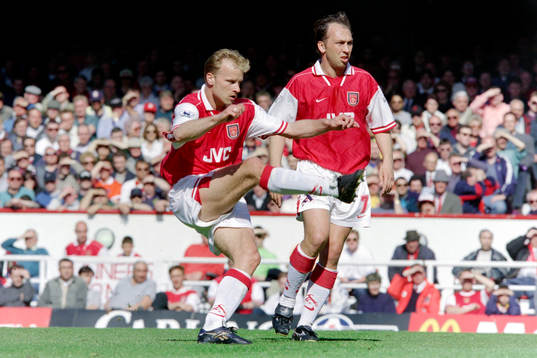 Dennis Bergkamp och David Platt, Arsenal