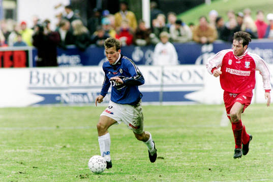 Fredrik Ljungberg, Halmstad med Hans Mattisson, Malmö i