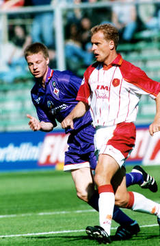 Fotboll Stefan Schwarz, Fiorentina och Jonas Thern  för