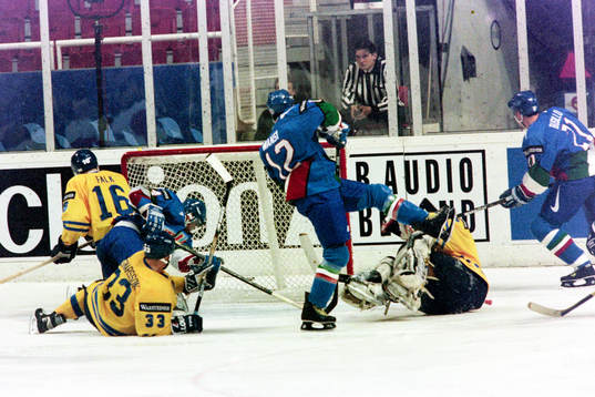 Ishockey, VM, Sverige - Italien, 5-3