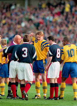 Pierluigi Collina, Domare, pratar med Kennet Andersson,