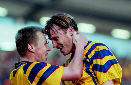 Jubel, Pär Zetterberg och   Kennet Andersson, Sverige