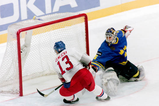 Richard Hemlika, Tjeckien fri med Tommy Salo, målvakt i