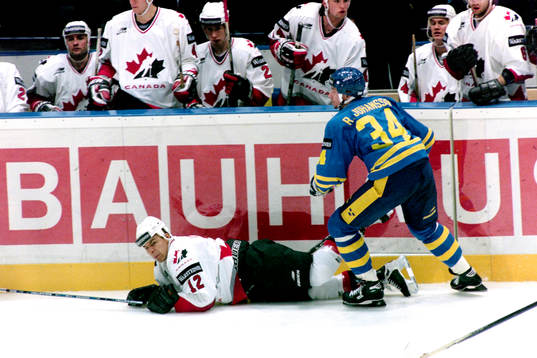 Roger Johansson, Sverige och Jarome Iginla, Kanada