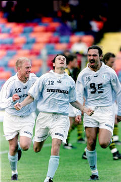 Olof Persson, Yksel Osmanovski och Dejan Pavlovic, Malmö