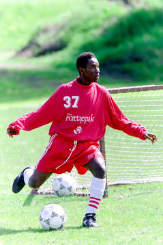 Fotboll, Degerfors, Träning, ungdomar från Sierra Leone
