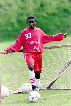 Fotboll, Degerfors, Träning, ungdomar från Sierra Leone