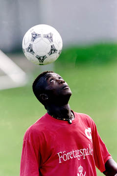 Fotboll, Degerfors, Träning, ungdomar från Sierra Leone