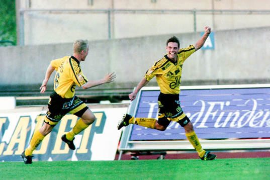 Christian Johansson och Mats Rotting, Elfsborg jublar