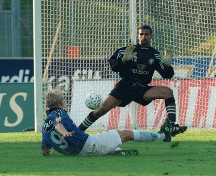 Fotboll  Frederick Enaholo, målvakt Trelleborg