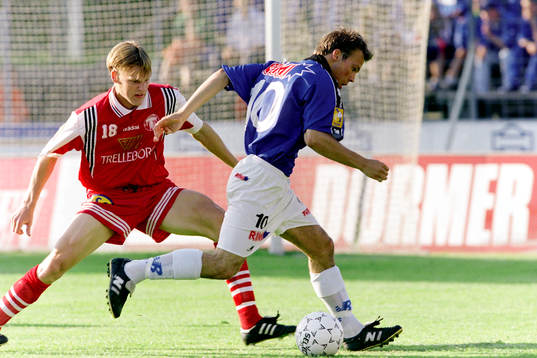 Håkan Nilsson, Trelleborg och Fredrik Ljungberg, Halmstad