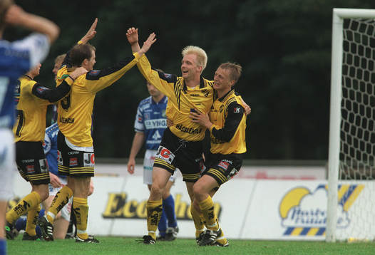 Percy Olsson, IFK Hässleholm, jublar