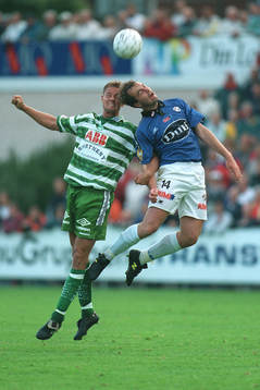 Peter Vougt, Halmstad BK, och Peter Markstedt, Västerås SK