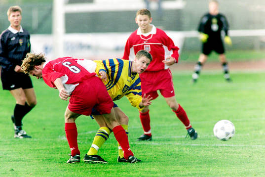 Fotboll, Pojklandskamp, Sverige - Polen, 0-2