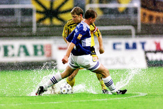 Fotboll, Allsvenskan, Trelleborg - Elfsborg, stoppad p.g.a