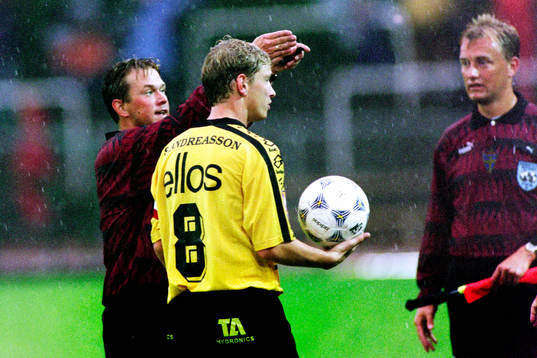 Fotboll, Allsvenskan, Trelleborg - Elfsborg, stoppad p.g.a