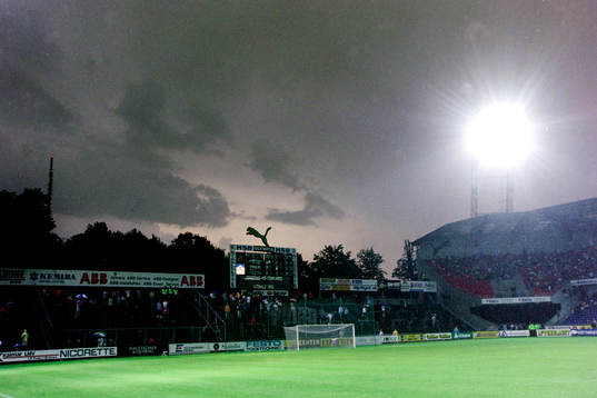 Fotboll, Allsvenskan, Helsingborg - Örgryte, avbruten