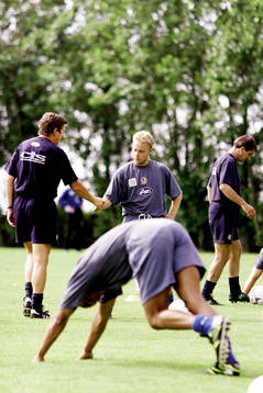 Roy Hodgson, tränare och  Anders Andersson, Blackburn