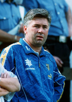 Fotboll Carlo Ancelotti, tränare Parma