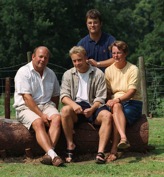 Fotboll Anders Andersson, Blackburn, med familj