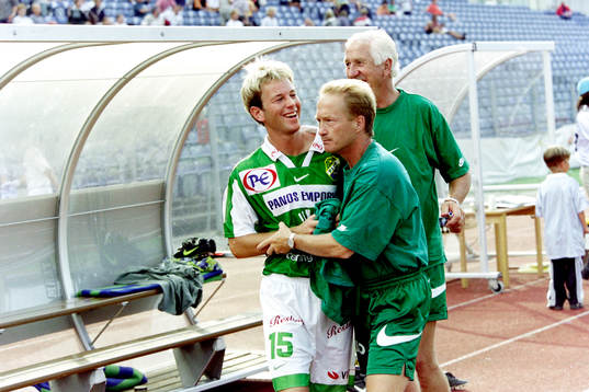Henrik Andersson, Lars-Olof Mattsson, tränare och Bror