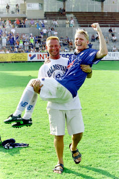 Erling Ivarsson, präst och hejarklacksledare med Mats